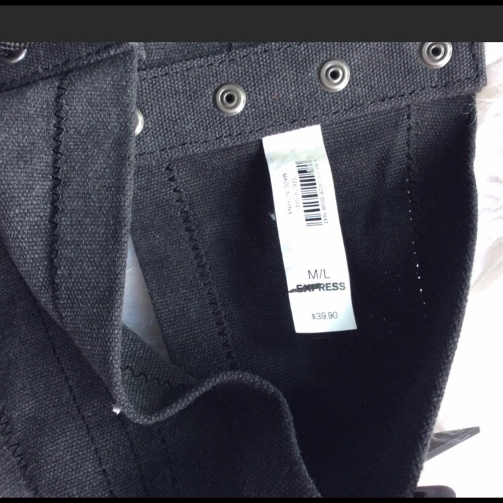 BNWT EXPRESS Canvas Corset Belt - Picture 5 of 6